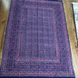 Tablecloth 80x56 - hand stamped - made in India